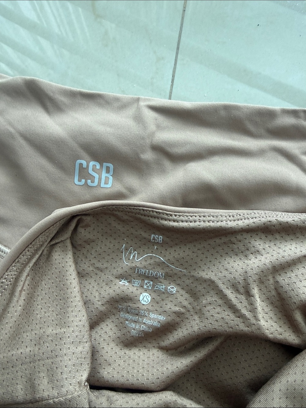 CSB Halter Top and High-Waist Shorts Set - Taupe - Picture 3 of 4